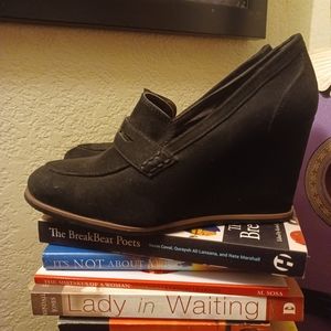 💙High wedged Penny Loafers